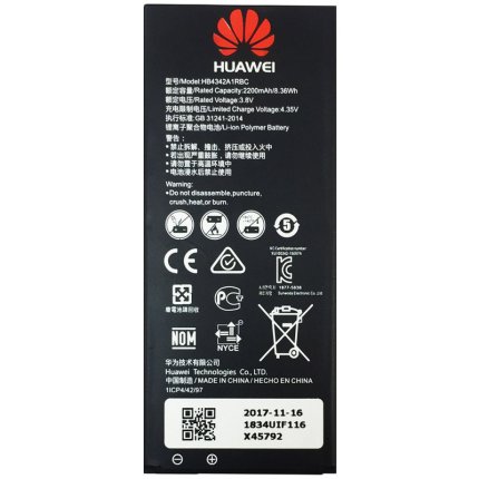 باتری گوشی موبایل هوآوی HUAWEI Y6 کد فنی HB4342A1RBC ظرفیت 2200 mAh با ضمانت بادکردگی