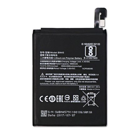 باتری گوشی موبایل شیائومی XIAOMI Redmi NOTE5 / NOTE5 PRO کد فنی BN45 ظرفیت 4000 mAh با ضمانت بادکردگی