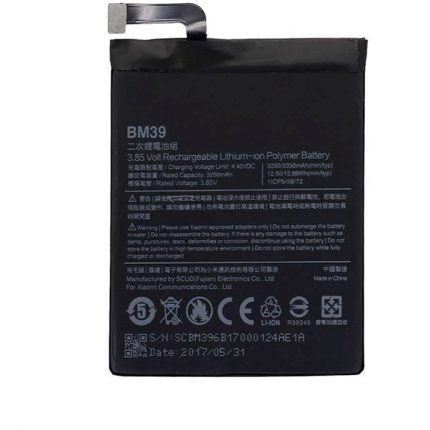 باتری گوشی موبایل شیائومی Xiaomi mi 6 کد فنی BM39 ظرفیت 3250 mAh با ضمانت بادکردگی