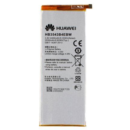 باتری گوشی موبایل هوآوی HUAWEI P7 کد فنی HB3543B4EBW ظرفیت 2530 mAh با ضمانت بادکردگی
